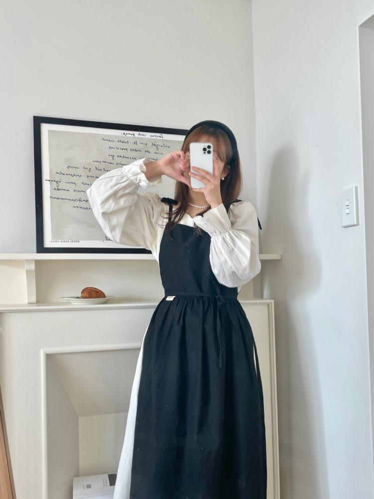 아미앙스 꽃집 어린이집 앞치마 카페 베이킹 원피스