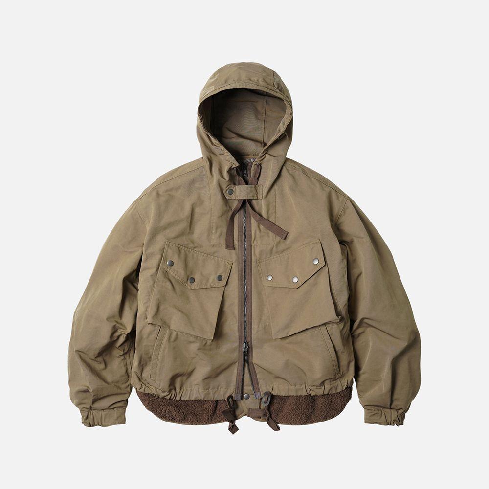 Smock hooded parka 002 _ tan