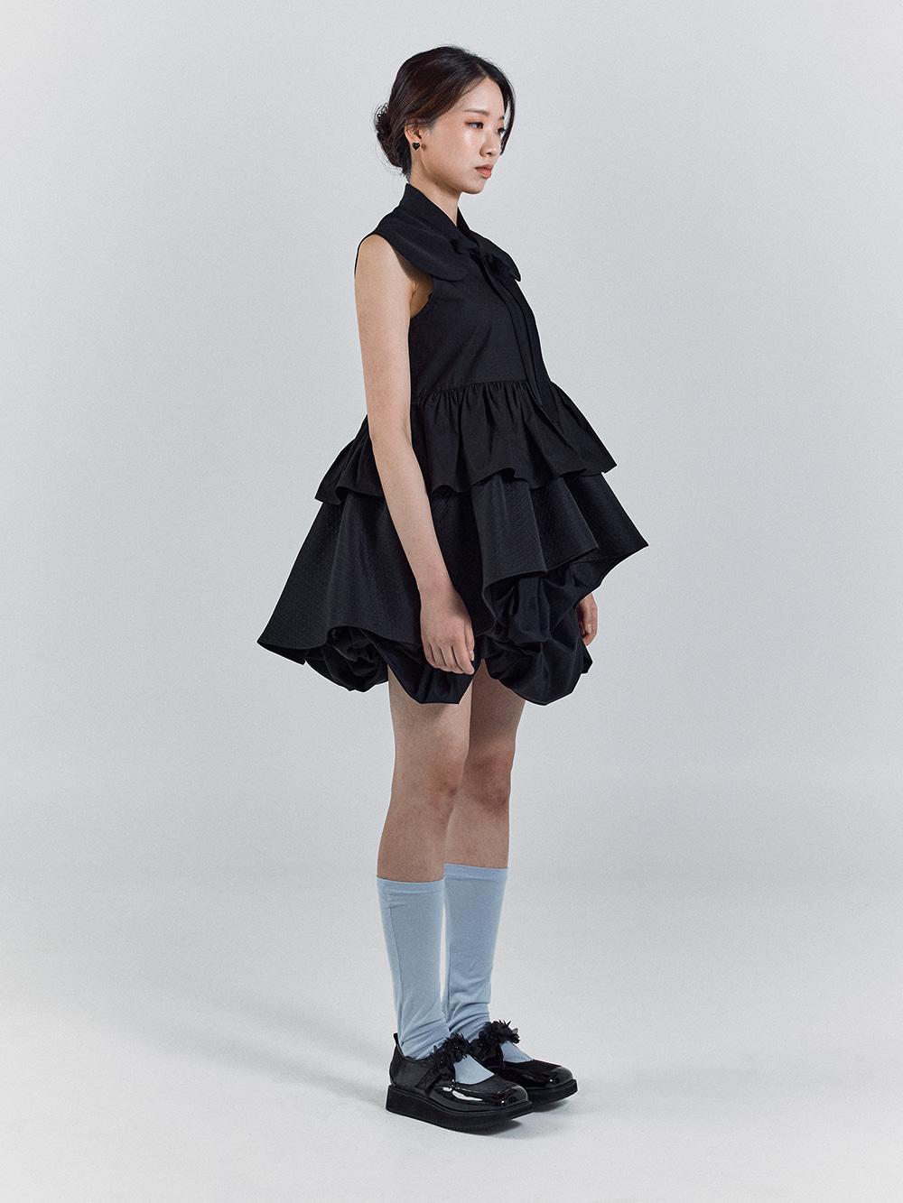 2-Layered Shirring Sleeveless