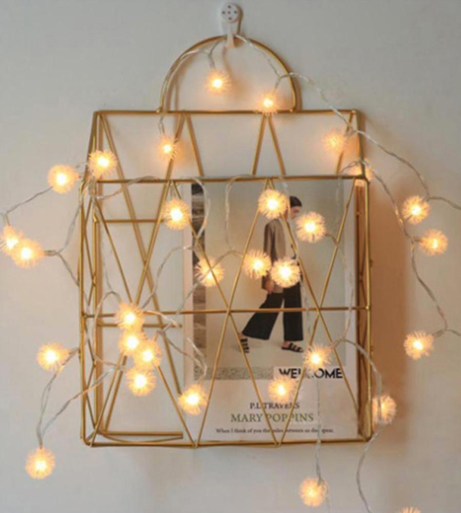 앵두전구 LED 감성캠핑조명 50구 눈송이전구 5M 웜색 차박용품 건전지타입