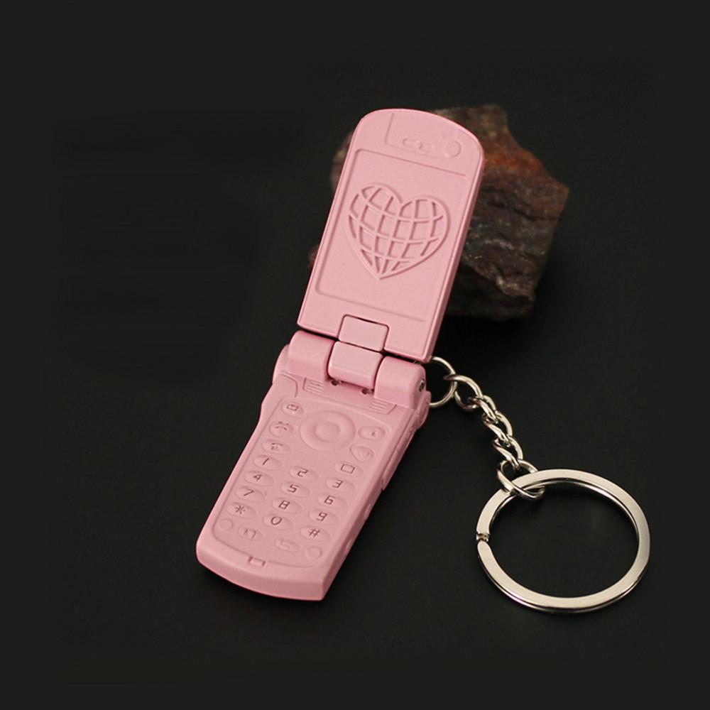 미니 폴더폰 펜던트 키링 키체인
