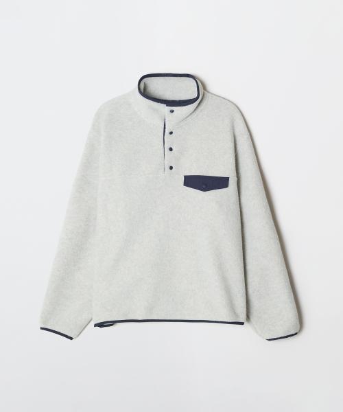 (QR) 배색 플리스 반집업_SPFWG11C91