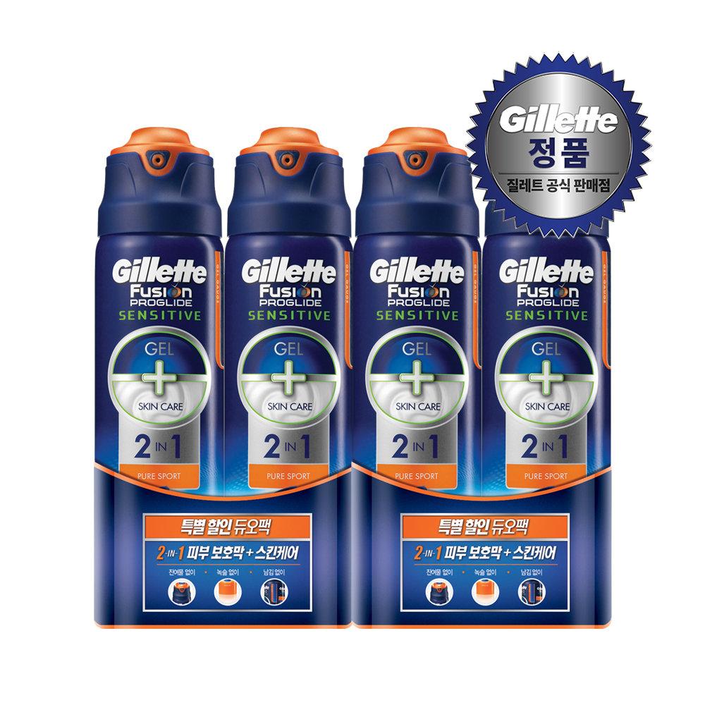 [코세페]질레트 프로글라이드젤 퓨어스포츠 4개