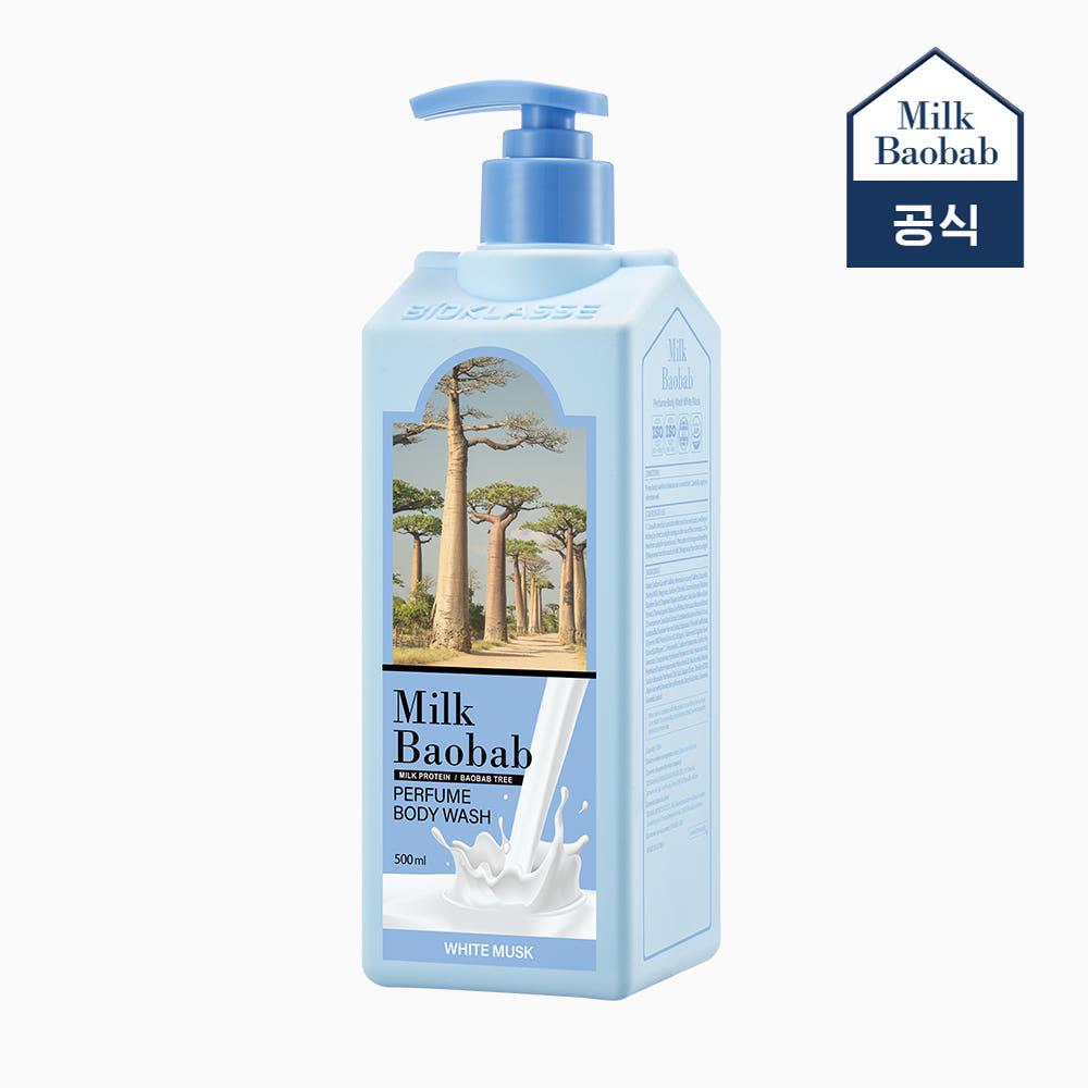 밀크바오밥 퍼퓸 바디워시 화이트머스크, 500ml, 1개
