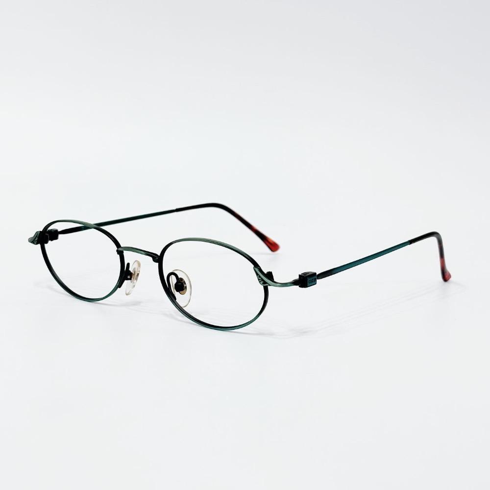 COZZY green metal glasses