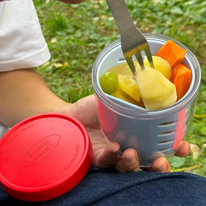 [과일용기] 지켜팟 신선보관용기 RED/PASTEL BLUE