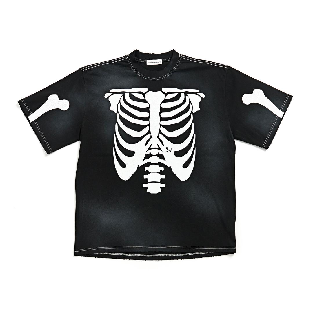 RIB CAGE T SHIRT_BLACK