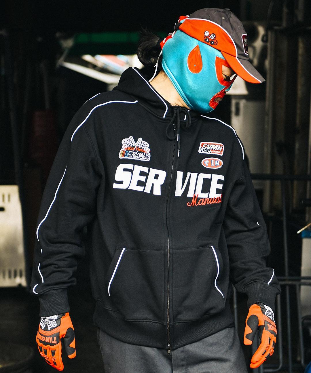[TIMCOMIX X SERVICE MANUAL] MANUAL RACING HOODIE ZIP UP BLACK