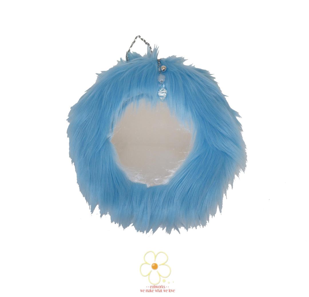 blue hairy fairy mirror