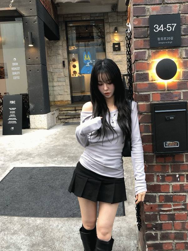 [주문폭주/MD추천]멜리 버튼 언발 슬리브 (4color)