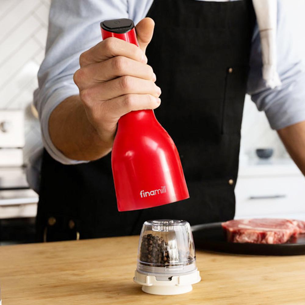 자동 소금 후추 참깨 전동 깨갈이 파이나밀 그라인더 직사각 트레이 시리즈