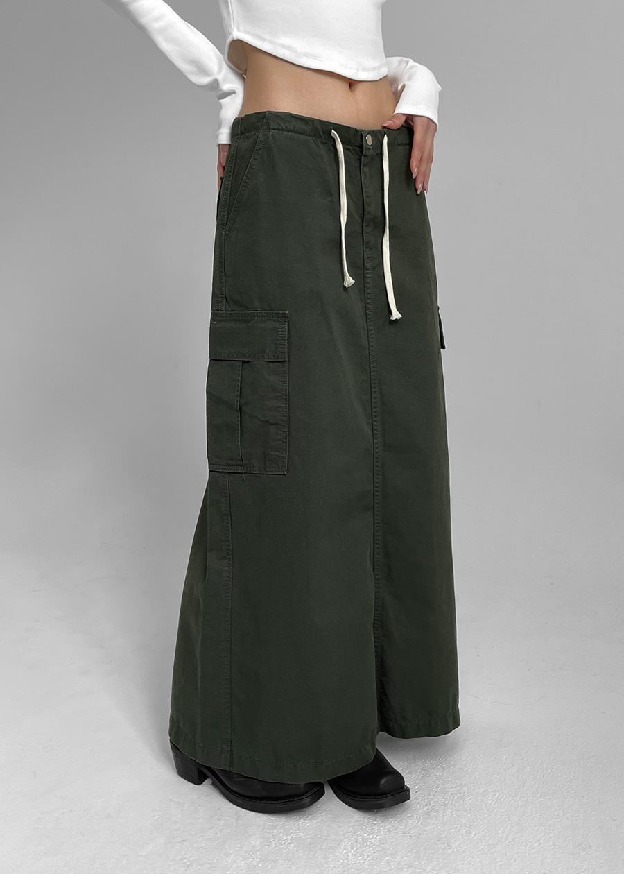 애턴미 카고 롱스커트