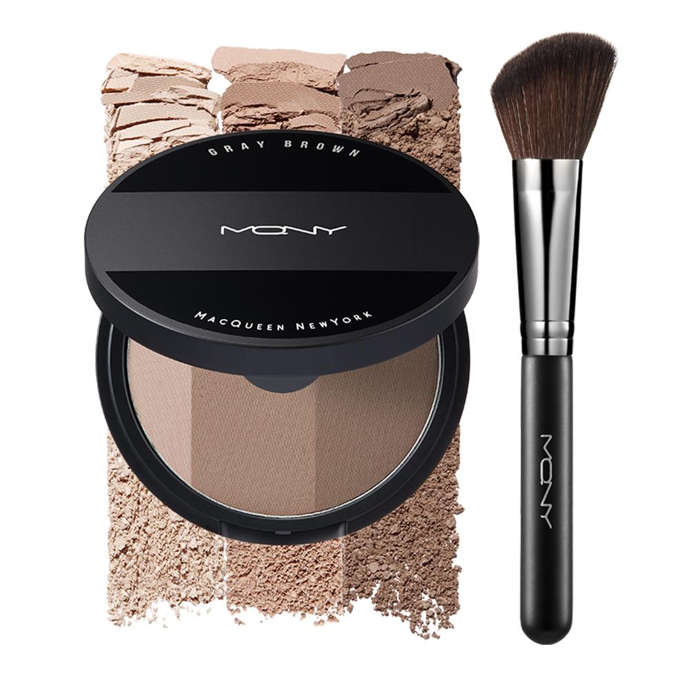 페이크 업 3색 쉐딩(ver.쿨톤)+브러쉬 세트