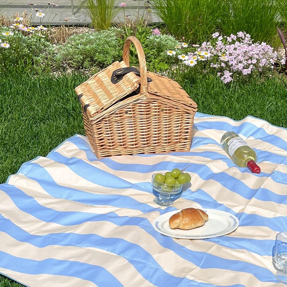 wave stripe 방수 피크닉매트 [파우치세트]