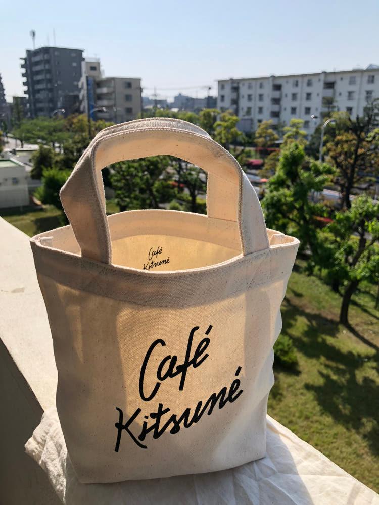 cafe kitsune 메종키츠네에서 만든 카페키츠네 에코백 S/M