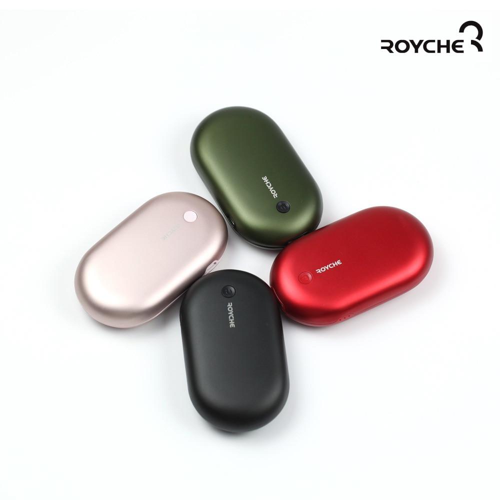 로이체 양면 발열 충전식 휴대용 손난로 보조 배터리 HW-03