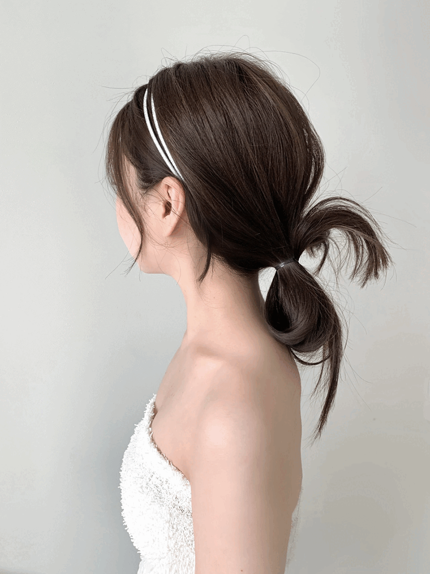 실버 글리터 투라인 헤어밴드 실버악세사리 메탈 머리띠 헤어소품 두줄머리띠 메탈악세사리 청순머리띠 여름머리띠 힙한머리띠