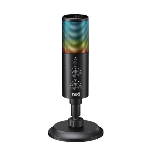 넥시 NX-A3202 RGB 게이밍 마이크 24비트 C타입 스트리머 크리에이터 NX1332