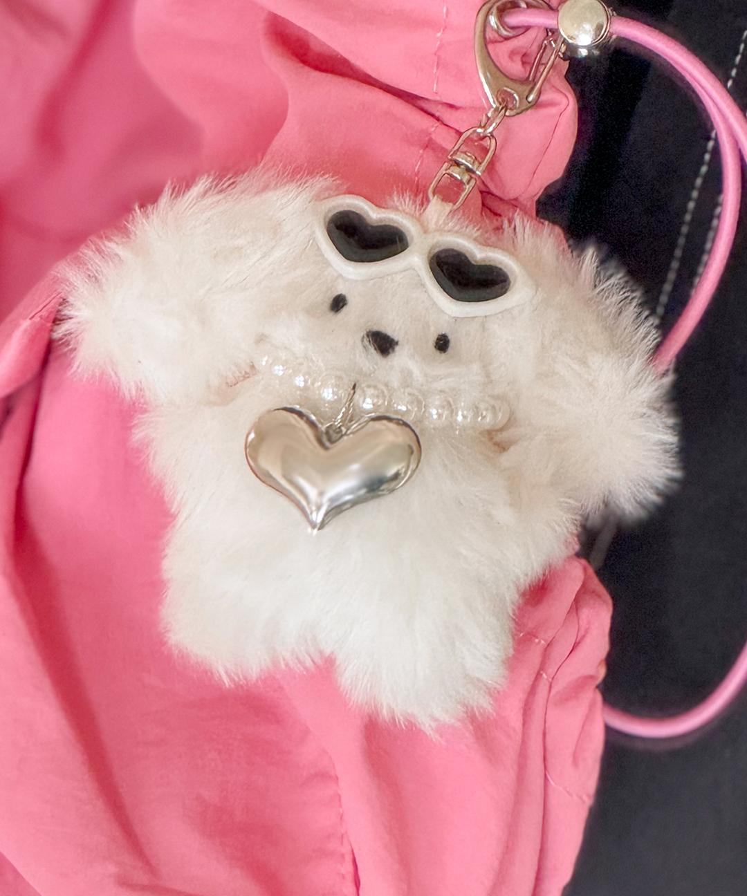 [당일출고🎀] 러브 스노우 퍼피 키링 열쇠고리 키홀더 가방키링 애착인형 귀여운 강아지 열쇠고리