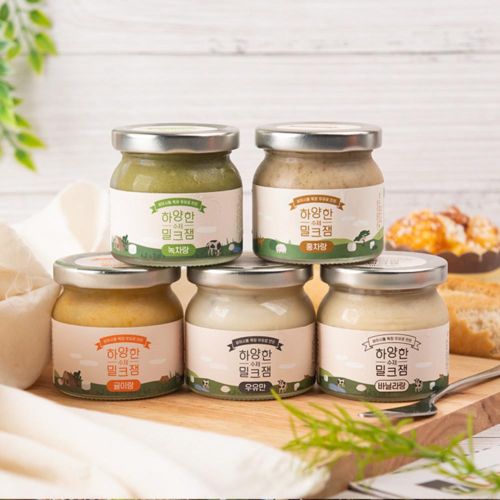 하양하양한 제주 수제 밀크잼 110g (5종 택1)