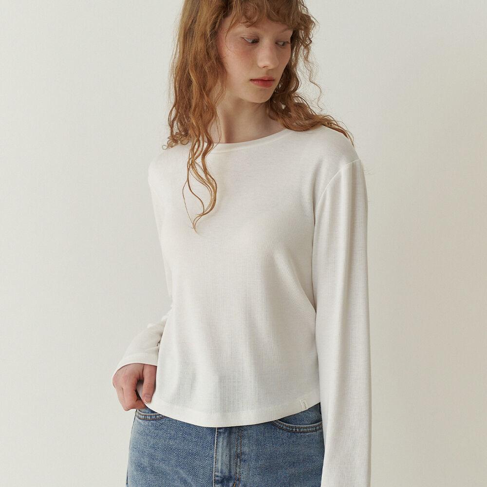 2.15 Plain sleeve tshirt (Ivory)