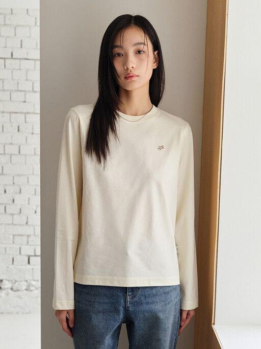 여성 쿨코튼 자수 긴팔티(PHF2TS2220)