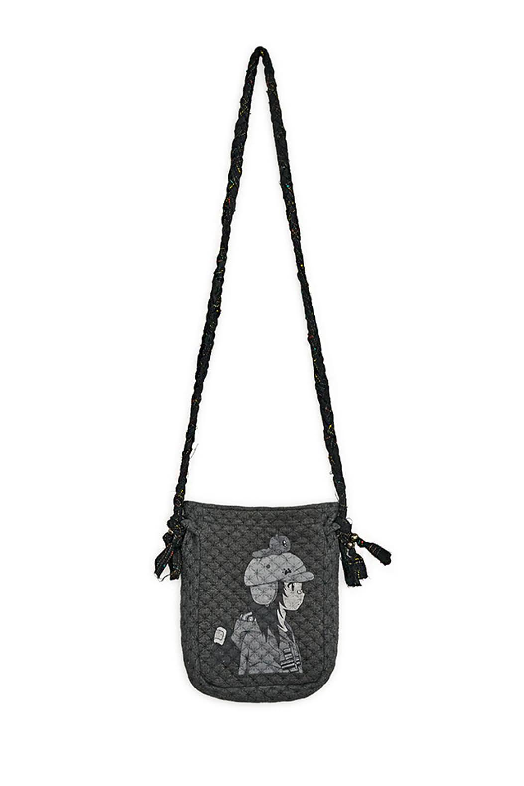 HUGYOURSKIN X JUBA Printed Mini Bag (Charcoal)