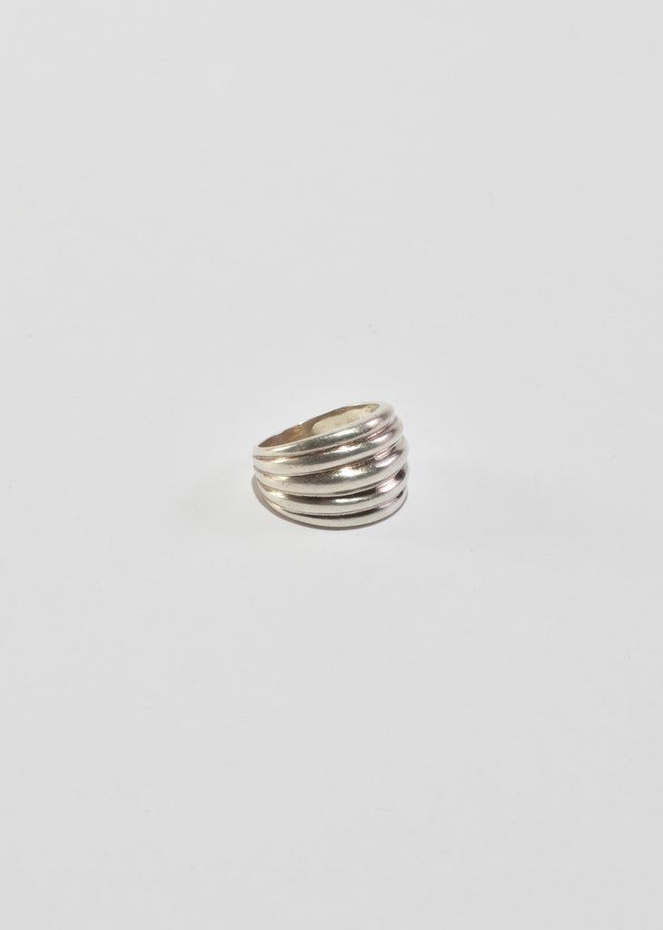 Ribbed Sterling Ring