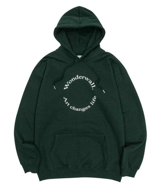 CIRCLE LOGO HEAVY F. TERRY HOODIE GREEN