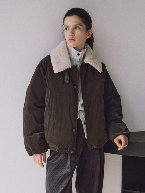 Boucle Collar Oversized Down Blouson SD5WM406-94