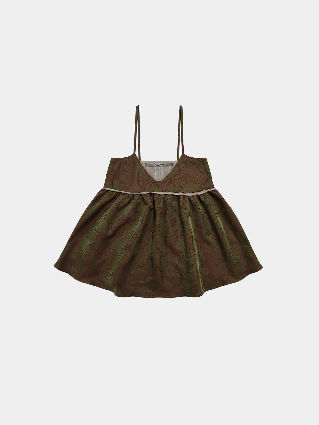 OPAL GLOW SLEEVELESS KHAKI