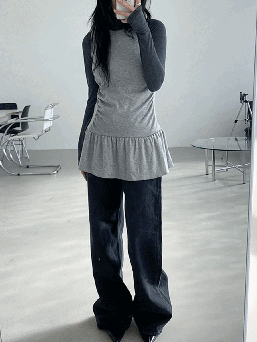 레이어드 프릴 원피스