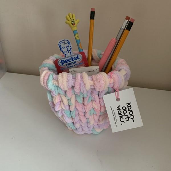 보송보송 바구니 Pluffy basket _ Cotton Candy 4