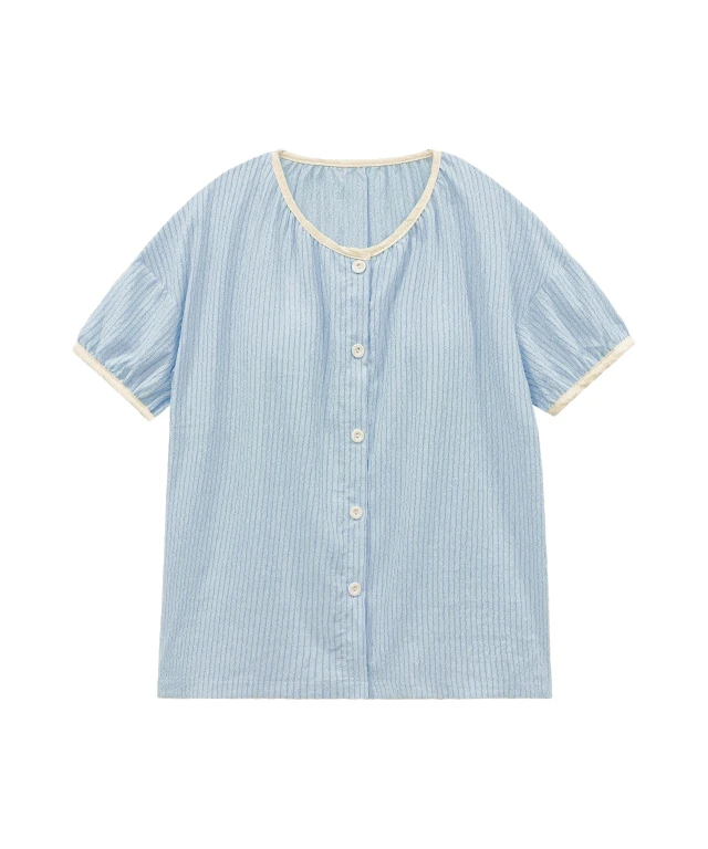 collin pajama set - blue