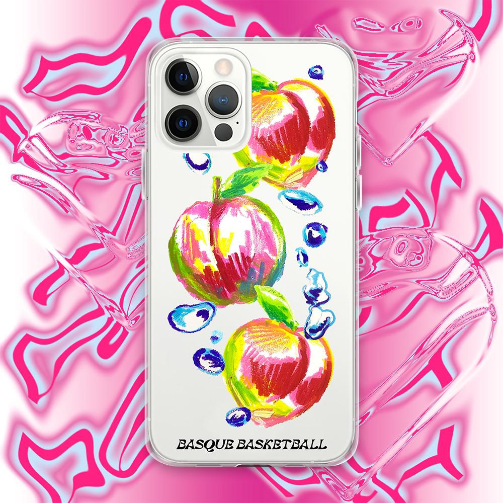 [CLEAR] PEACH PEACH PEACH (피치피치피치 클리어 복숭아 폰케이스)