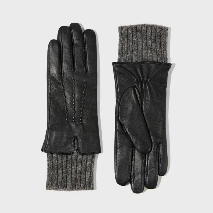 타마라 여성 가죽장갑 - 블랙