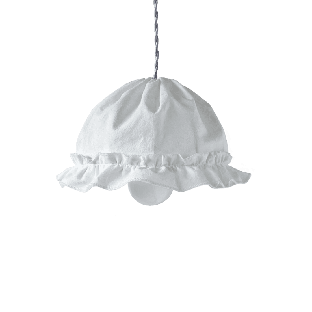 white pure campanella lamp