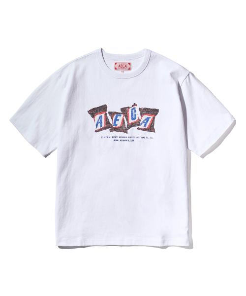 AECA CHOCOLATE BAR HALF SLEEVE-WHITE