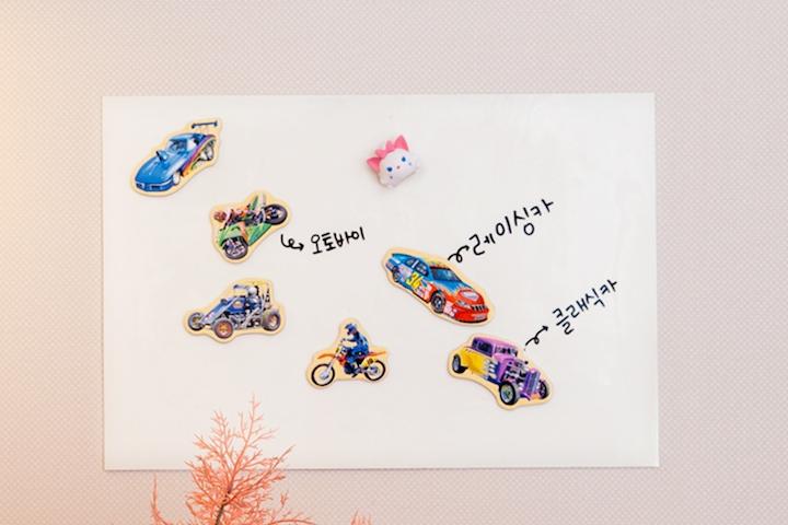 붙이는 자석화이트보드 실크벽지용 유리용 10종