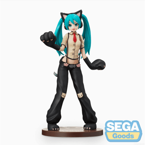 세가 (SEGA) 보컬로이드 프로젝트 디바 하츠네 미쿠 피규어 (아기 고양이ver.)