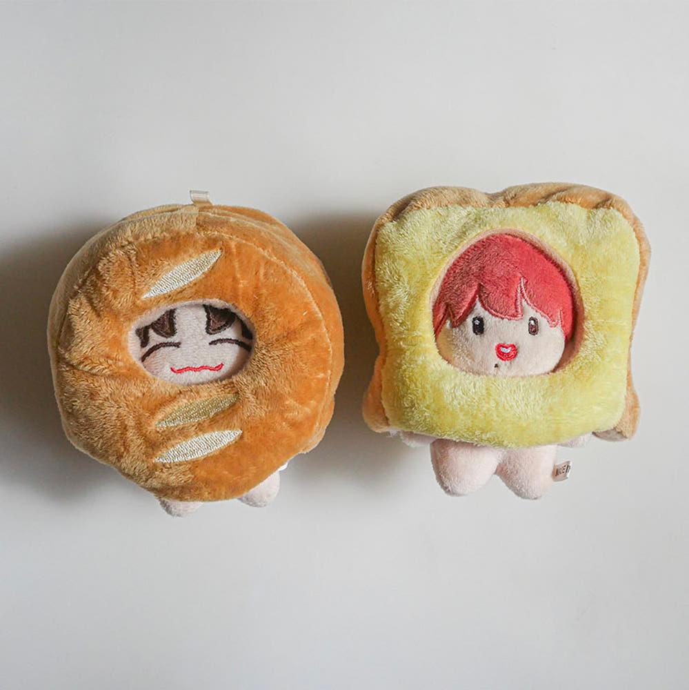 10cm 식빵 바게트 인형모자 원피스 무속성 아이돌 소품 솜깅이 악세사리