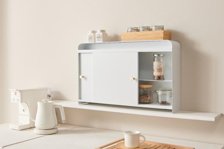 [단독특가] 화이트 수납 선반 멀티 슬림 주방 철제 수납장