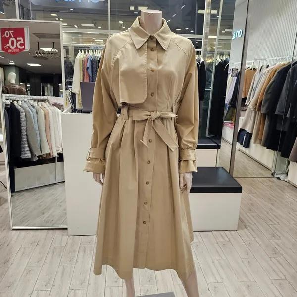 [온앤온]온앤온 트렌치형 A라인 원피스 NJW4MO303_P358670286