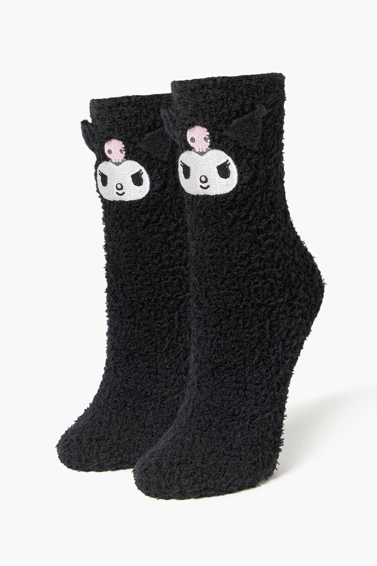 Plush Kuromi Patch Crew Socks | Forever 21