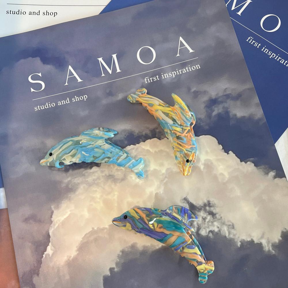 돌고래 헤어핀 헤어집게 패션 악세사리 집게핀