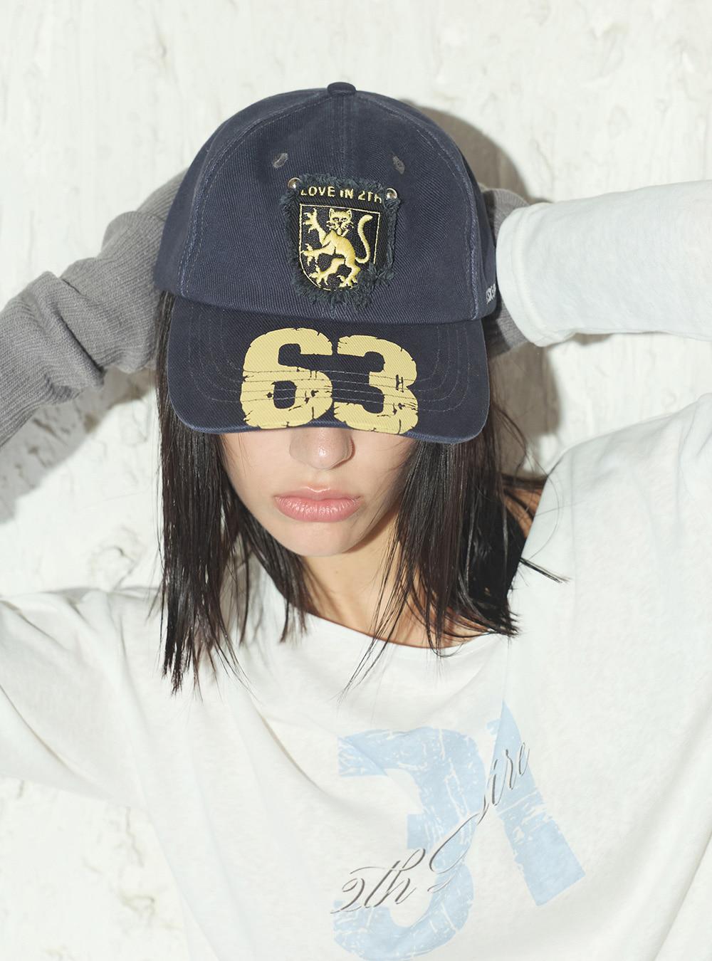 Vintage Letter Print Baseball Cap (2color)