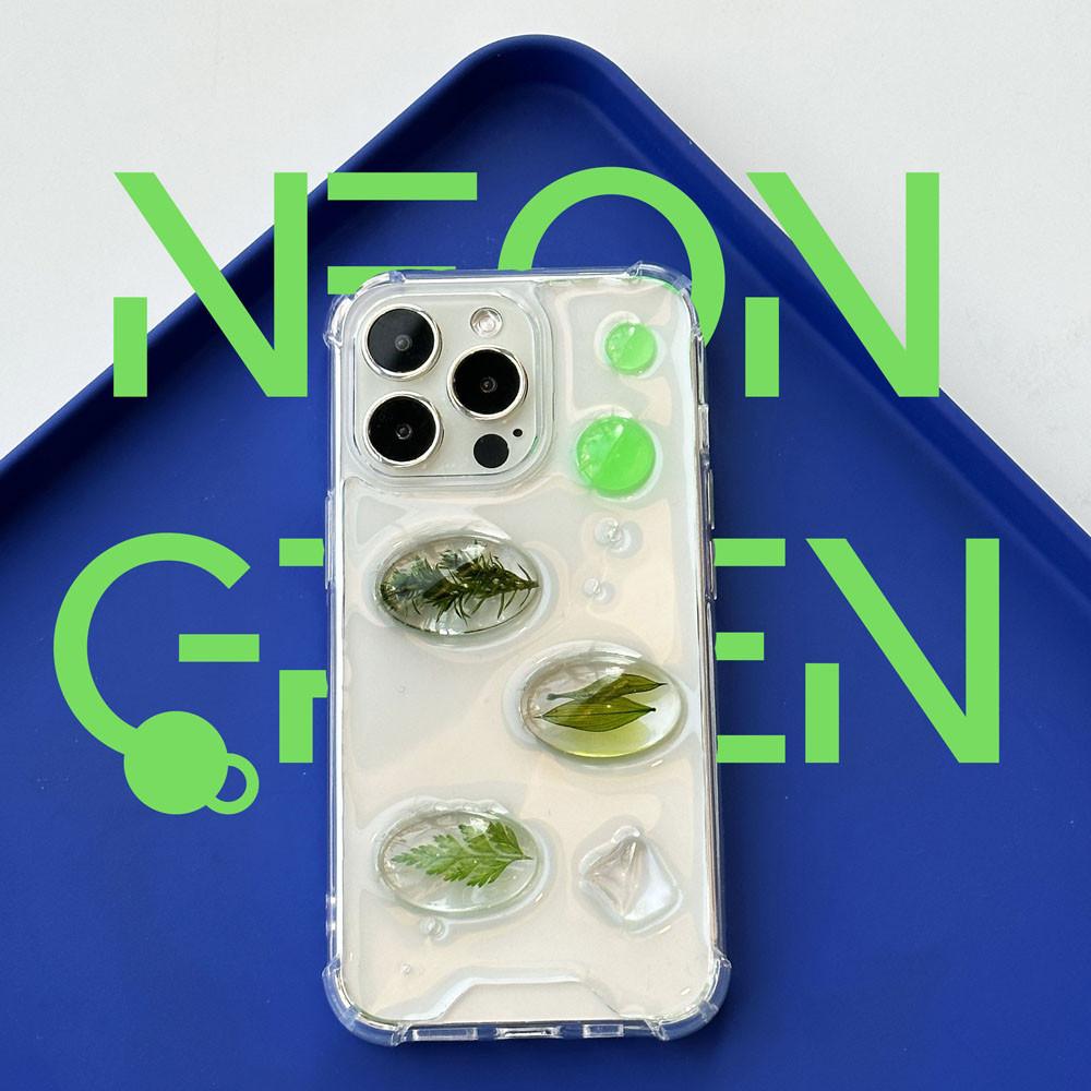 Neon green 네온 그린 레진케이스 폰케이스