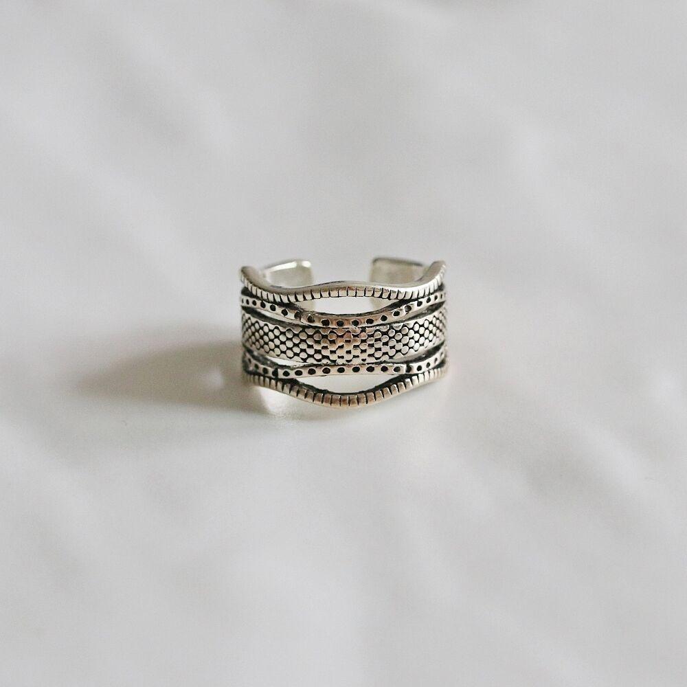 ax 925silver free size 레이어드 실버반지