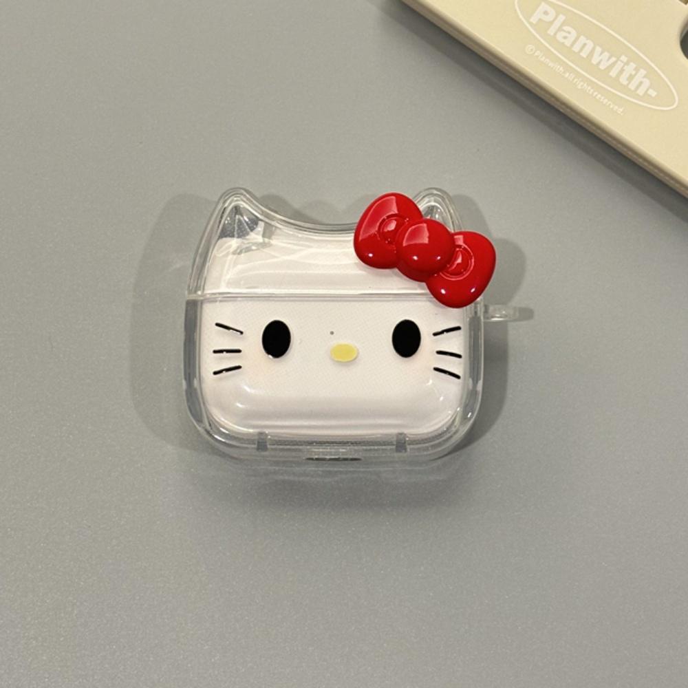 띠끄룸 sweet bow kitty 헬로키티 투명 에어팟케이스 프로 2세대 1세대
