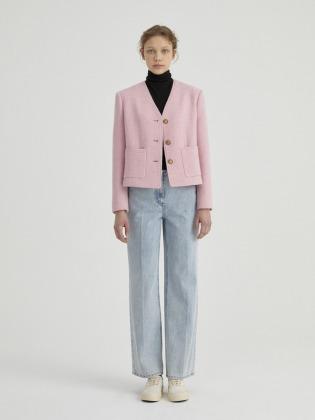 [단독] Classy Tweed Jacket BLOSSOM PINK (JYJA2B901P2)